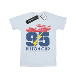 Disney Boys Cars Piston Cup 95 T-Shirt - 12-13 Years, White