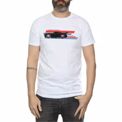 Disney Mens Cars Jackson Storm Stripes T-Shirt - S, White