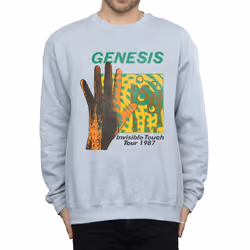 Genesis Mens Invisible Touch Tour Sweatshirt - L, Sports Grey