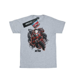 Marvel Boys Ant-Man Ants Running T-Shirt - 5-6 Years, Sports Grey