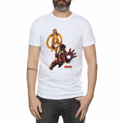 Marvel Mens Iron Man Pose T-Shirt