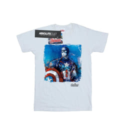 Marvel Womens/Ladies Captain America Art Cotton Boyfriend T-Shirt