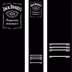 Officially Licensed Jack Daniel's Black Carpet Darts Mat | Non Slip Back | JD Logo (MAT44)