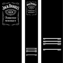 Officially Licensed Jack Daniel's Black Carpet Darts Mat | Non Slip Back | JD Logo (MAT44)