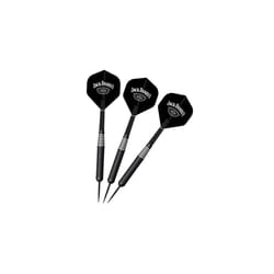 Jack Daniel Officially Licensed Brass Steel Tip Darts Set | Electro Black White Ring | 24g (D1046)