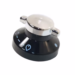 Stoves Black and Silver Hob Control Knob