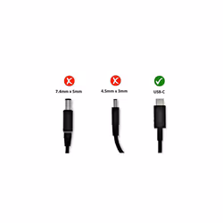 New USB-C Original Latitude 5320 2-in-1, 5320, 3380 3390 5285 5289 5290 7212 7275 7289 7370 7389 7390 3410, Chromebook 3100 2 in 1 Laptop 65W Adapter