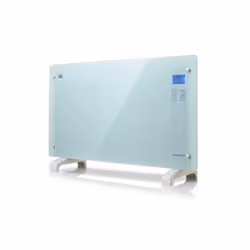 White Glass Panel Heater Free Standing/Wall Mounting Touch Controls