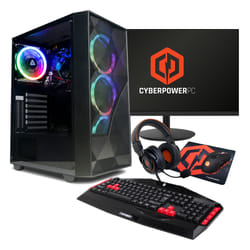 CyberPower Eurus AMD Ryzen 5 5600G 8GB RAM 500GB M.2 NVMe SSD + 23.8&q