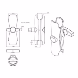 RAM Mounts Double Socket Arm