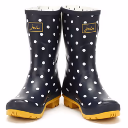 Joules Womens French Navy Spot Molly Wellies - UK 6