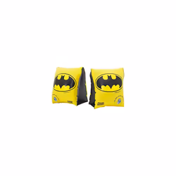 Kids' DC Super Heroes Inflatable Swimming Armbands, Batman, Wonder Woman, Superman, Black/Yellow, 2-6 Years