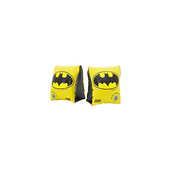 Kids' DC Super Heroes Inflatable Swimming Armbands, Batman, Wonder Woman, Superman, Black/Yellow, 2-6 Years