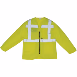 Yoko Mens Executive Hi-Vis Long Sleeve Safety Waistcoat - M, Hi-Vis Yellow