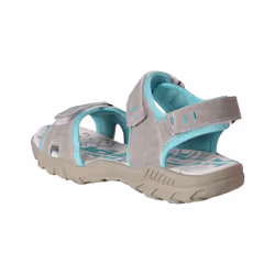 PDQ Womens/Ladies Toggle & Touch Fastening Sports Sandals - 8 UK, Light Grey/Mint