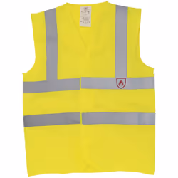 Yoko Flame-Retardant Hi-Vis Sleeveless Waistcoat - XL, Yellow