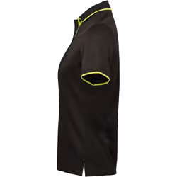 Premier Womens/Ladies Contrast Coolchecker Polo Shirt - XS, Black/Lime