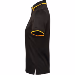 Premier Womens/Ladies Contrast Coolchecker Polo Shirt - L, Black/Sunflower