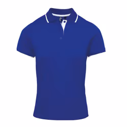 Premier Womens/Ladies Contrast Coolchecker Polo Shirt - XS, Royal/White