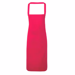 Premier Ladies/Womens Slim Apron (no Pocket) / Workwear - One Size, Hot Pink