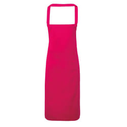 Premier Ladies/Womens Slim Apron (no Pocket) / Workwear - One Size, Hot Pink