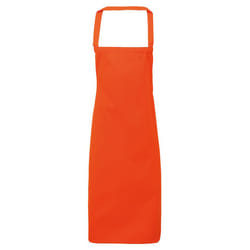 Premier Ladies/Womens Slim Apron (no Pocket) / Workwear - One Size, Orange