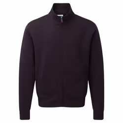 Russell Mens Authentic Full Zip Sweatshirt Jacket - 2XL, Black