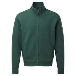 Russell Mens Authentic Full Zip Sweatshirt Jacket - S, Bottle Green