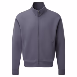Russell Mens Authentic Full Zip Sweatshirt Jacket - L, Convoy Grey