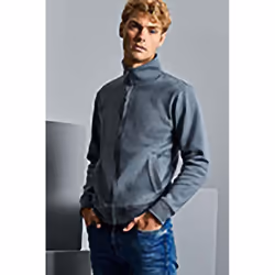 Russell Mens Authentic Full Zip Sweatshirt Jacket - S, Convoy Grey