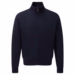 Russell Mens Authentic Full Zip Sweatshirt Jacket - L, French Navy