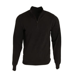 Premier Mens 1/4 Zip Neck Knitted Sweater - XS, Black