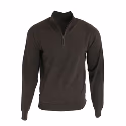 Premier Mens 1/4 Zip Neck Knitted Sweater - XS, Charcoal
