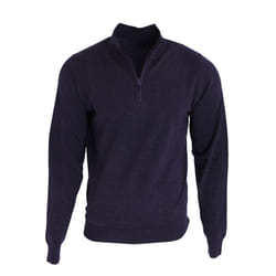 Premier Mens 1/4 Zip Neck Knitted Sweater - L, Navy