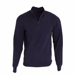 Premier Mens 1/4 Zip Neck Knitted Sweater - XL, Navy