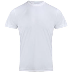 Premier Mens Chefs Coolchecker Short Sleeve T-Shirt - M, White