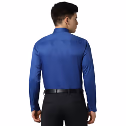 Russell Collection Mens Long Sleeve Shirt - 14.5-15, French Navy