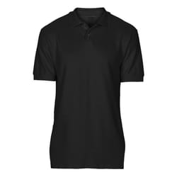 Gildan Softstyle Mens Short Sleeve Double Pique Polo Shirt - M, Black