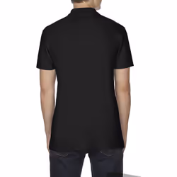 Gildan Softstyle Mens Short Sleeve Double Pique Polo Shirt - M, Black