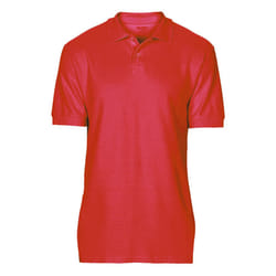 Gildan Softstyle Mens Short Sleeve Double Pique Polo Shirt - L, Red
