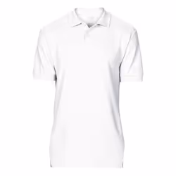 Gildan Softstyle Mens Short Sleeve Double Pique Polo Shirt - M, White