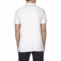 Gildan Softstyle Mens Short Sleeve Double Pique Polo Shirt - M, White