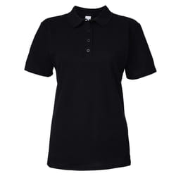 Gildan Softstyle Womens/Ladies Short Sleeve Double Pique Polo Shirt - S, Black