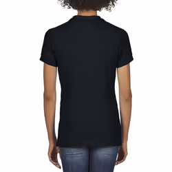 Gildan Softstyle Womens/Ladies Short Sleeve Double Pique Polo Shirt - M, Black