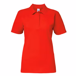 Gildan Softstyle Womens/Ladies Short Sleeve Double Pique Polo Shirt - S, Red