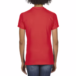 Gildan Softstyle Womens/Ladies Short Sleeve Double Pique Polo Shirt - S, Red