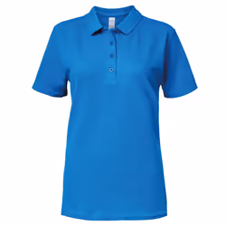 Gildan Softstyle Womens/Ladies Short Sleeve Double Pique Polo Shirt - S, Sapphire