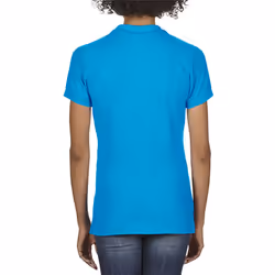 Gildan Softstyle Womens/Ladies Short Sleeve Double Pique Polo Shirt - S, Sapphire