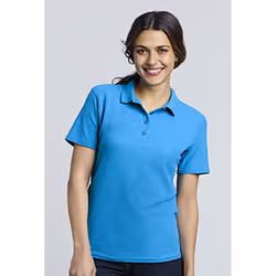 Gildan Softstyle Womens/Ladies Short Sleeve Double Pique Polo Shirt - M, Sapphire