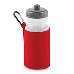 Quadra Water Bottle And Fabric Sleeve Holder - One Size, Classic Red